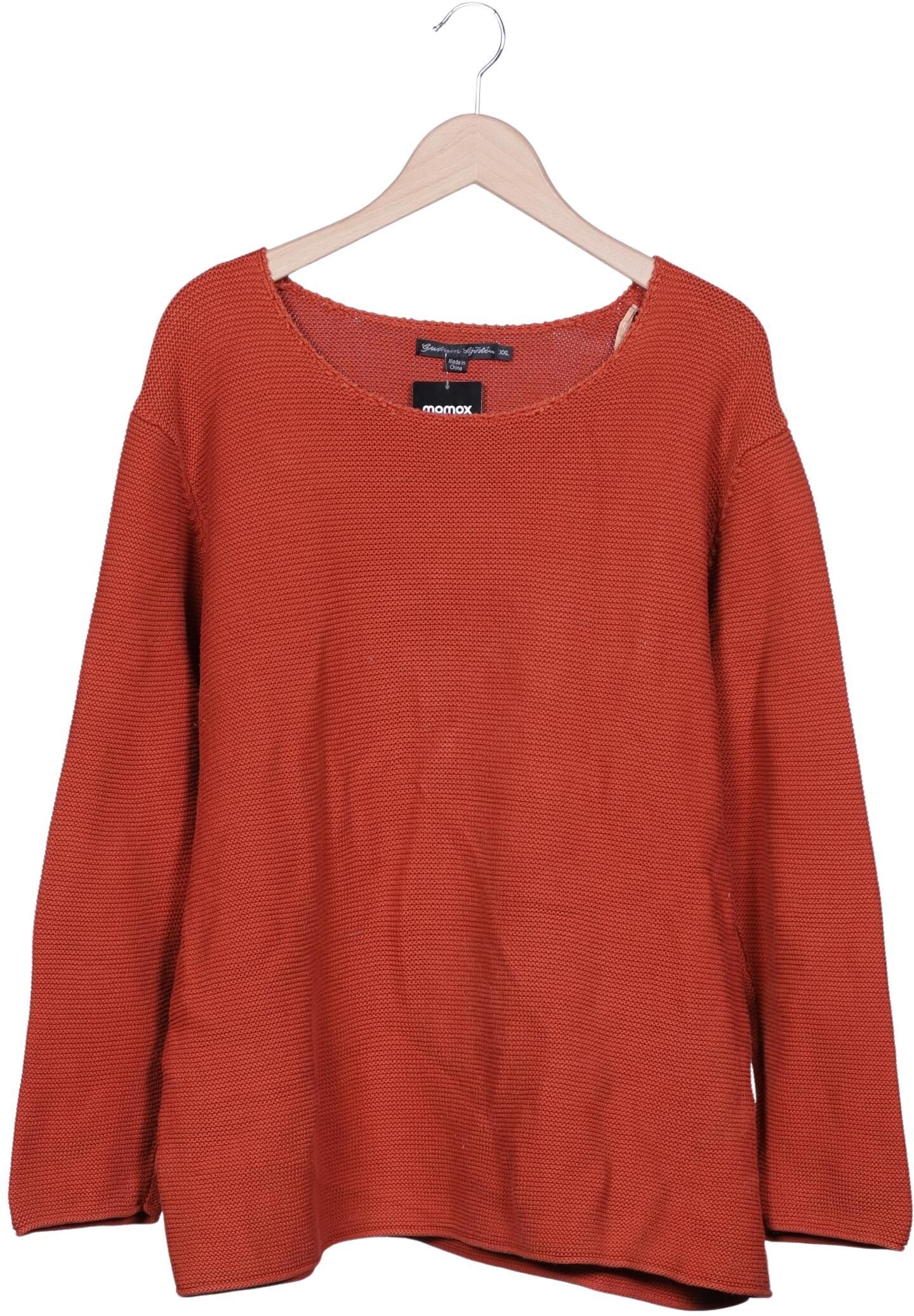 Gudrun Sjödén Damen Pullover, Orange, Gr. Xxl, Baumwolle - Second Hand