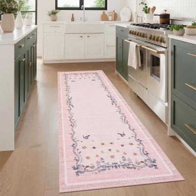 Garvee Floral Butterfly Area Rugs for Living Room Bedroom