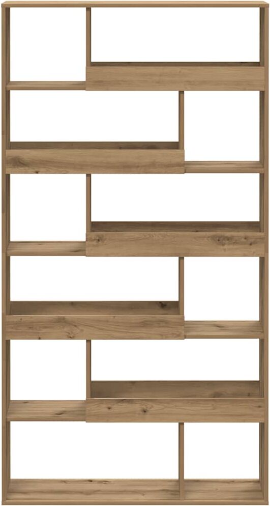 vidaXL Bibliothèque chêne artisanal 100x33x187,5 cm bois d'ingénierie
