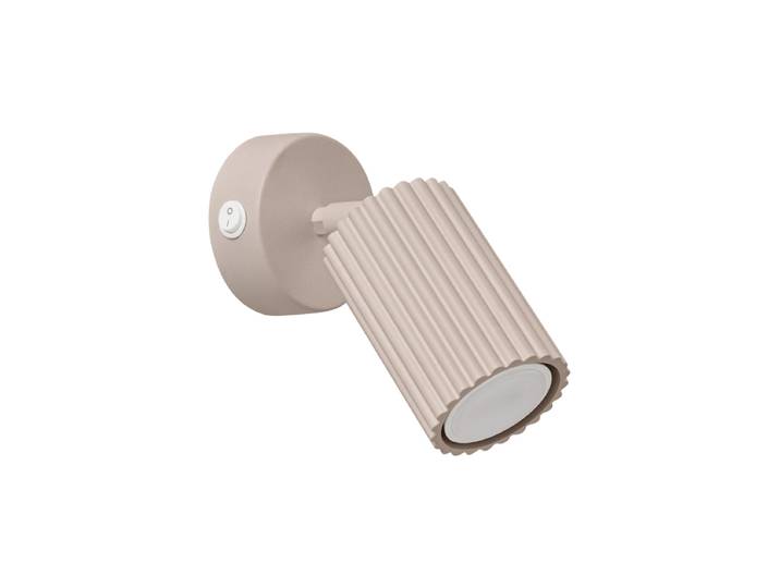 Design Wandlampe „Karbon“ mit Schalter Taupe Sollux Lighting