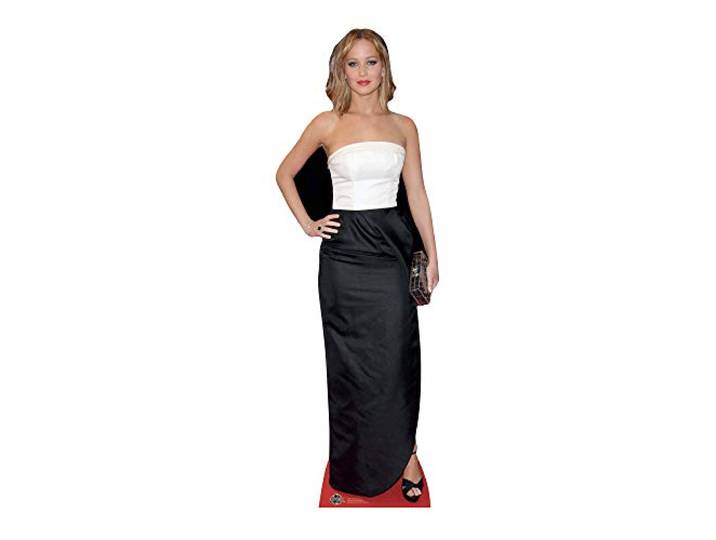 partyman.co.uk Star Cutouts Ltd Jennifer Lawrence Silhouette en Carton Grandeur Nature Multicolore 171 cm