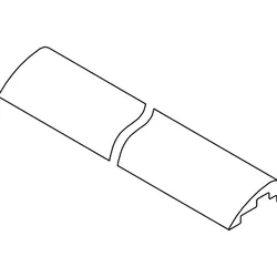 HSK Ersatzteile Wasserleiste gerade für alle Eckeinstiege, 2x Länge 1.000 mm, Chrom, E100050-2-41 E100050-2-41