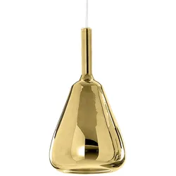Gea Luce OFELIA S/11 Pendelleuchte – Verspiegeltes Gold-Borosilikatglas, G9-Fassung, 3-Meter-Kabel, Schutzart IP20, Leuchtendes Design – Gealuce