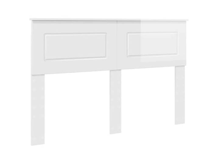 KTHLBRH Kopfteil aus Holz, weiß, glänzend, für modernes Bett Technisches Holz, glatte Oberfläche, einfache Reinigung, minimalistisches Design, Montage erforderlich