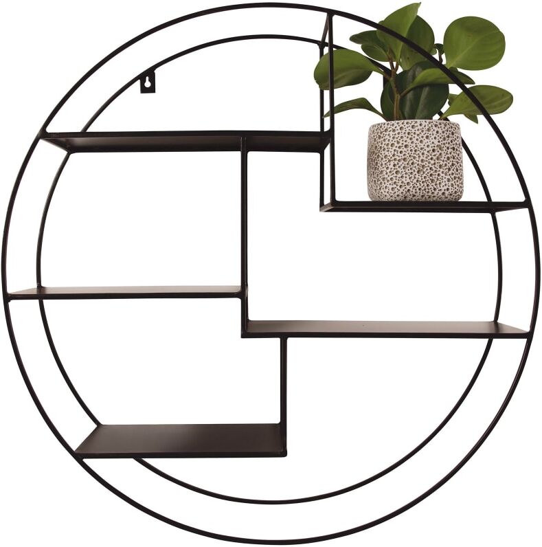 Zago Etagère murale 5 niches Noir 61x61x15cm