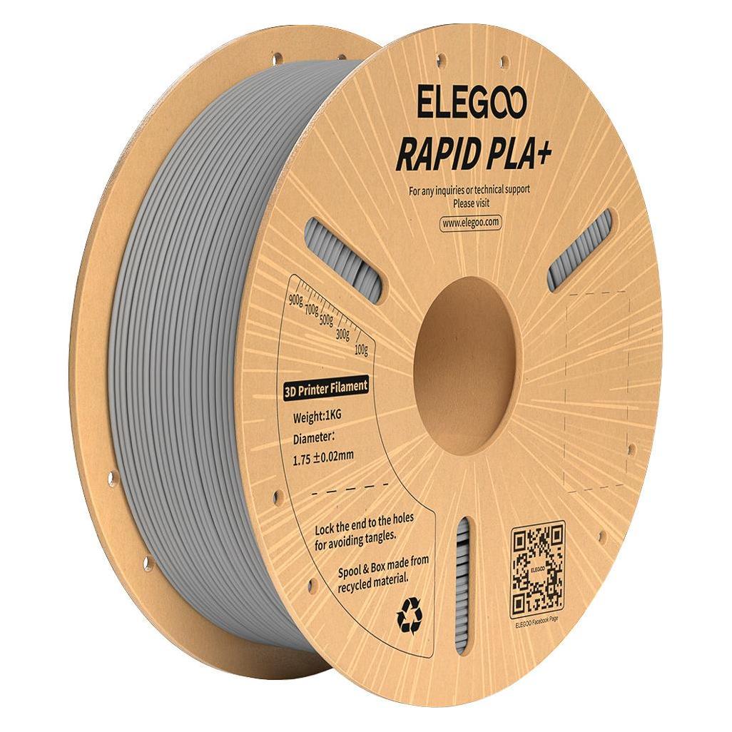 Elegoo Rapid PLA+ Filament (Gray) (PLA, 1000 g, 1.75 mm) (1715849699)