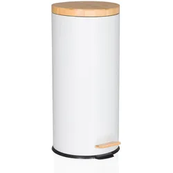 hjh OFFICE Mülleimer CLEAN BAMBOO Metall
