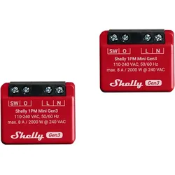 SHELLY 1PM Mini Gen3 2-Pack WLAN PM