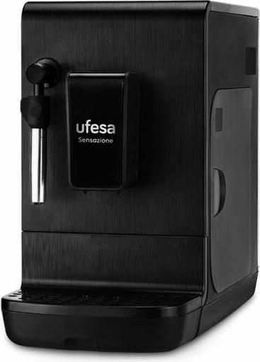 Ufesa Sensazione, Espressomaschine, 1,4 l, Kaffeebohnen, Gemahlener Kaffee, Eingebautes Mahlwerk, Schwarz
