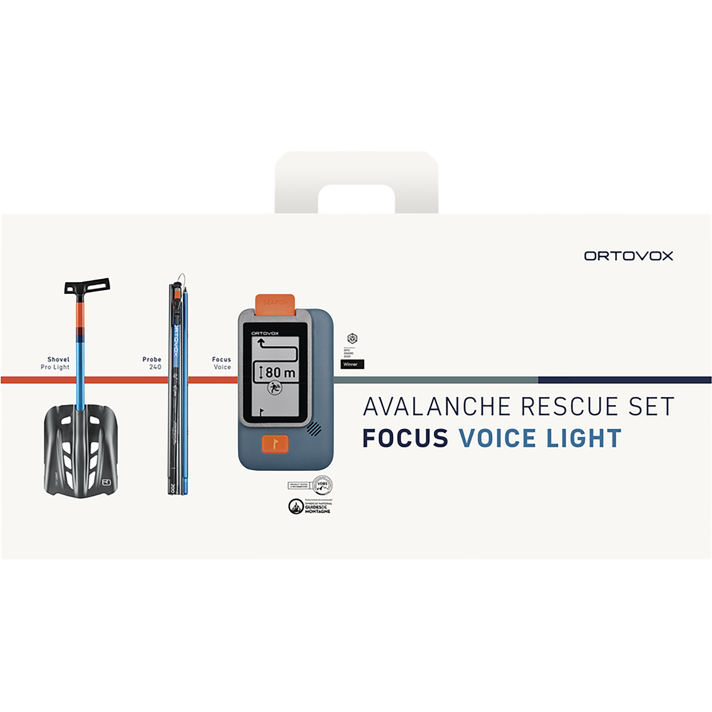 Ortovox Rescue Set Focus Voice Light LVS Set LVS-Sets weiss Trekking
