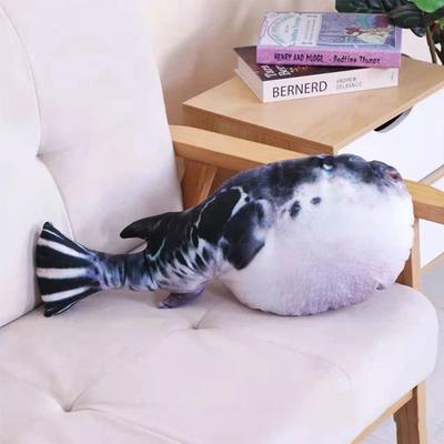 Uplift Essentials Plush Catnip Simulated Fish Throw Pillow Toy style 9 7.9 In