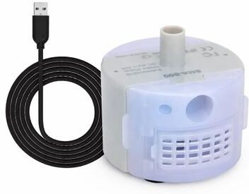 Drop Dash Deals USB Rechargeable LED Light Cat Water Dispenser Pump Pet Drinking Fountain With Ultra Quiet Motor USB Rechargeable LED Light Cat Water Dispenser Pump Pet Drinking Fountain With Ultra Quiet Motor
