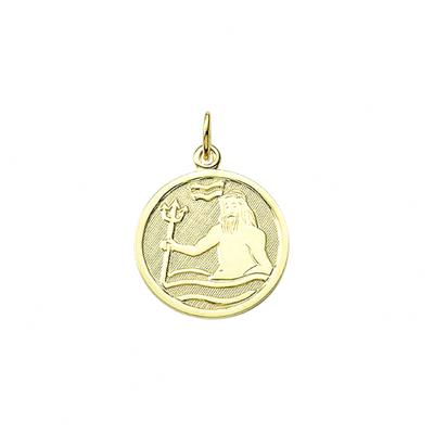 Sternzeichenanhänger ADELIA´S "Sternzeichen Anhänger Wassermann 333 Gold ( 8K )", gold, Schmuckanhänger, Herren, Wassermann, Gold, Goldanhänger Wassermann