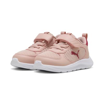 Sneaker PUMA "FUN RACER 2 AC INF", Mädchen, Gr. 26, Textil, rosa (rose quartz, port, island pink), Synthetik, Schuhe Sneaker, mit Klettverschluss, mit leicht profilierter Sohle