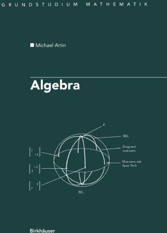 Michael Artin - Algebra (Grundstudium Mathematik) (German Edition) - Preis vom 09.10.2026 07:28:09 h