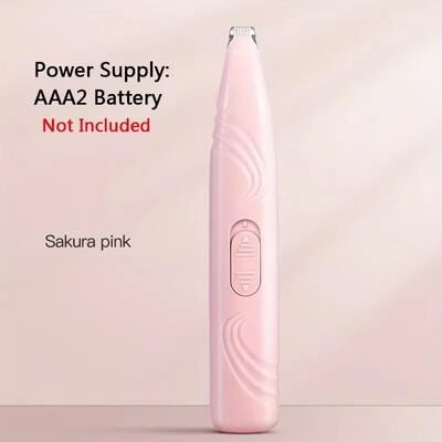 Inspired Finds Mini Pet Hair Trimmer Clipper Precision Grooming Tool For Paws, Eyes, And Sensitive Areas pink