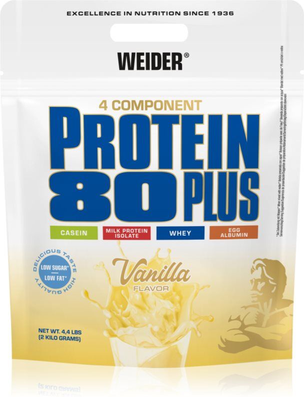 Weider Protein 80 Plus Molkenprotein mit Aminosäuren Geschmack Vanilla 500 g