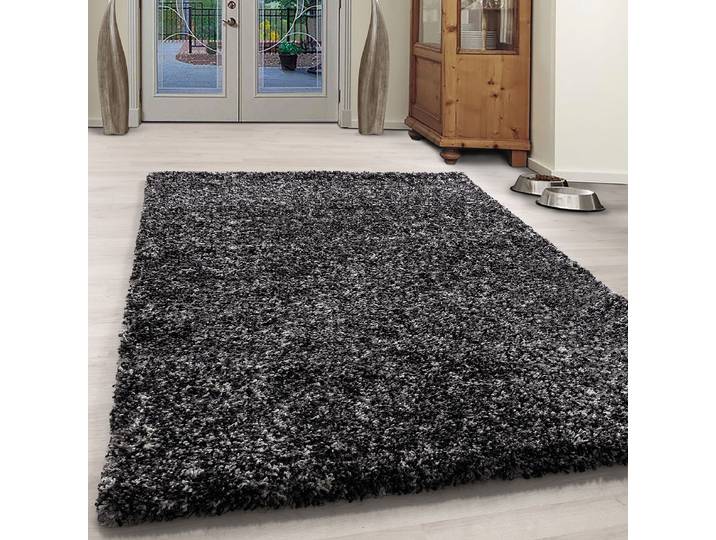 Hochflorteppich Enjoy 140 x 200cm Schwarz/Anthrazit