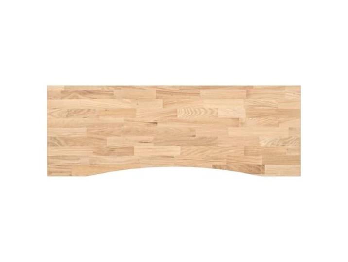 GHVBNMF Schreibtischplatte Massivholz Eiche Unbehandelt 140x50x2,5 cm Ideal fürs Arbeitszimmer: Echtholz Tischplatte für individuelle Gestelle im Homeoffice.