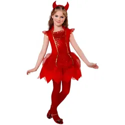 Widmann Halloween Kinder Hexenkostüm Teufelchen (104)