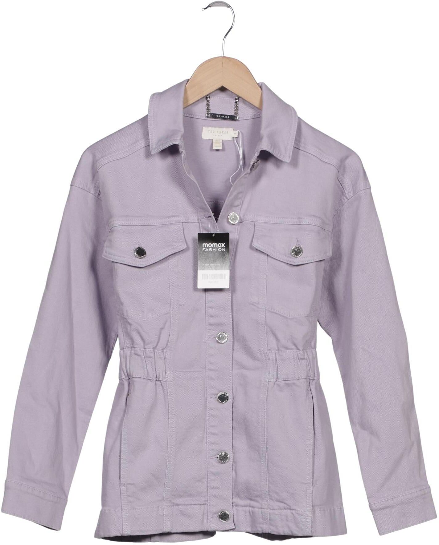 TED Baker Damen Jacke, Flieder, Gr. EU 36 (Ted Baker 1), Elasthan / Baumwolle - Second Hand