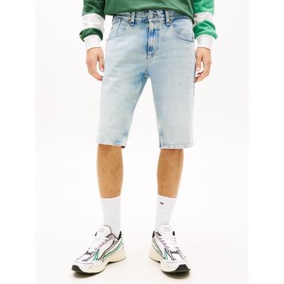Shorts TOMMY JEANS "RONNIE", Herren, Gr. 34, N-Gr, denim light, Denim/Jeans, Obermaterial: 99% Baumwolle, 1% Elasthan, unifarben, regular fit kurz, Hosen Shorts, Regular fit mit Taschen
