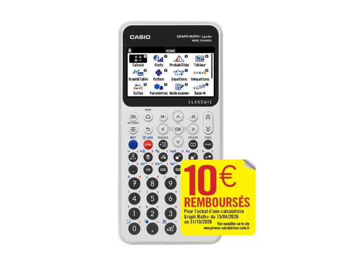 Calculatrice graphique MATH+ CASIO