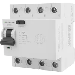 Fehlerstromschutzschalter RCCB 10kA 4P 40A 30mA typ A Doktorvolt FI-Schalter DV-5824