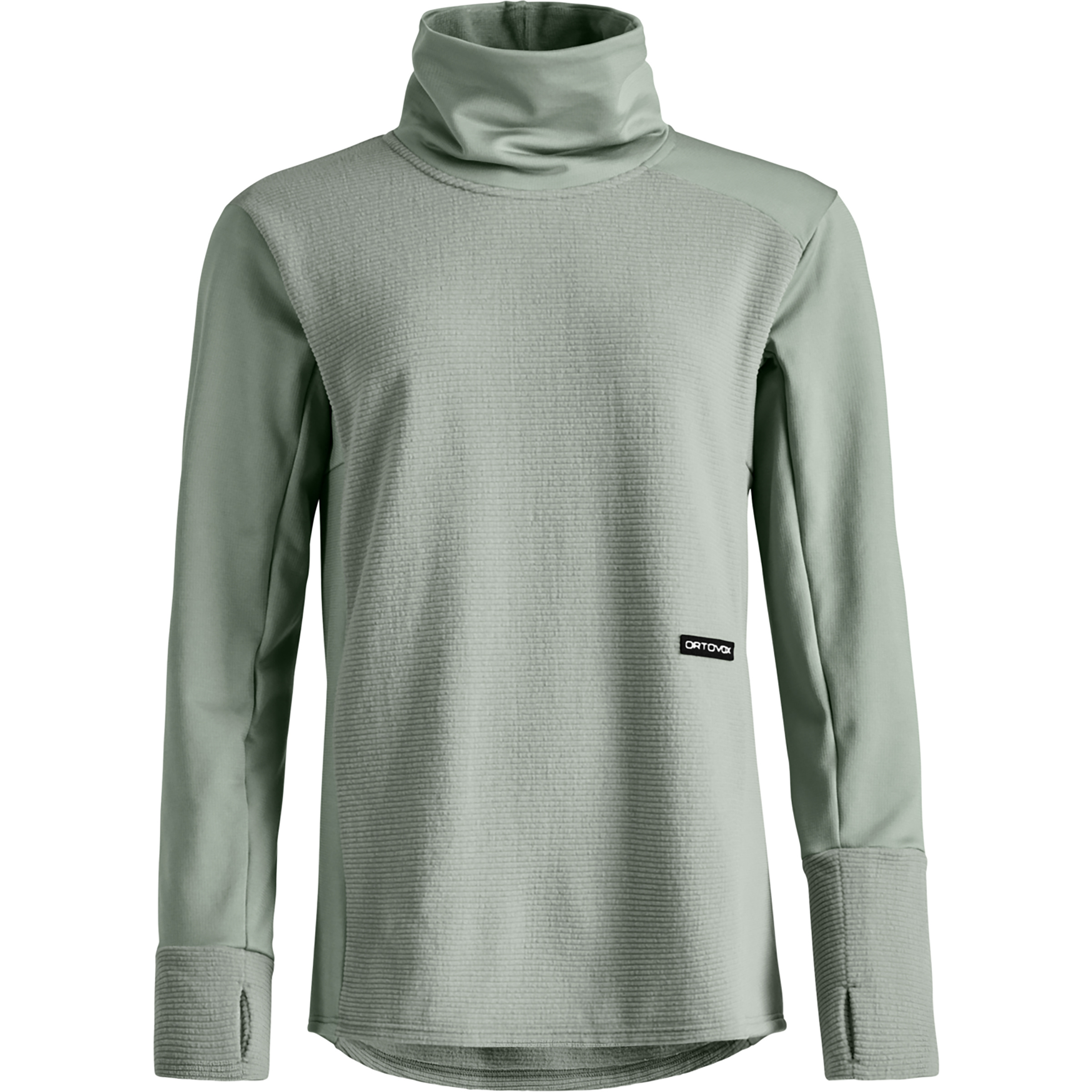 Ortovox Fleece Cord Damen Longsleeves Merino gruen Größe L Trekking Atmungsaktiv Merinowolle