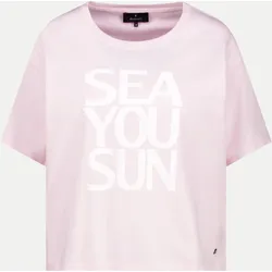 T-Shirt mit Schriftzug Rosa 40