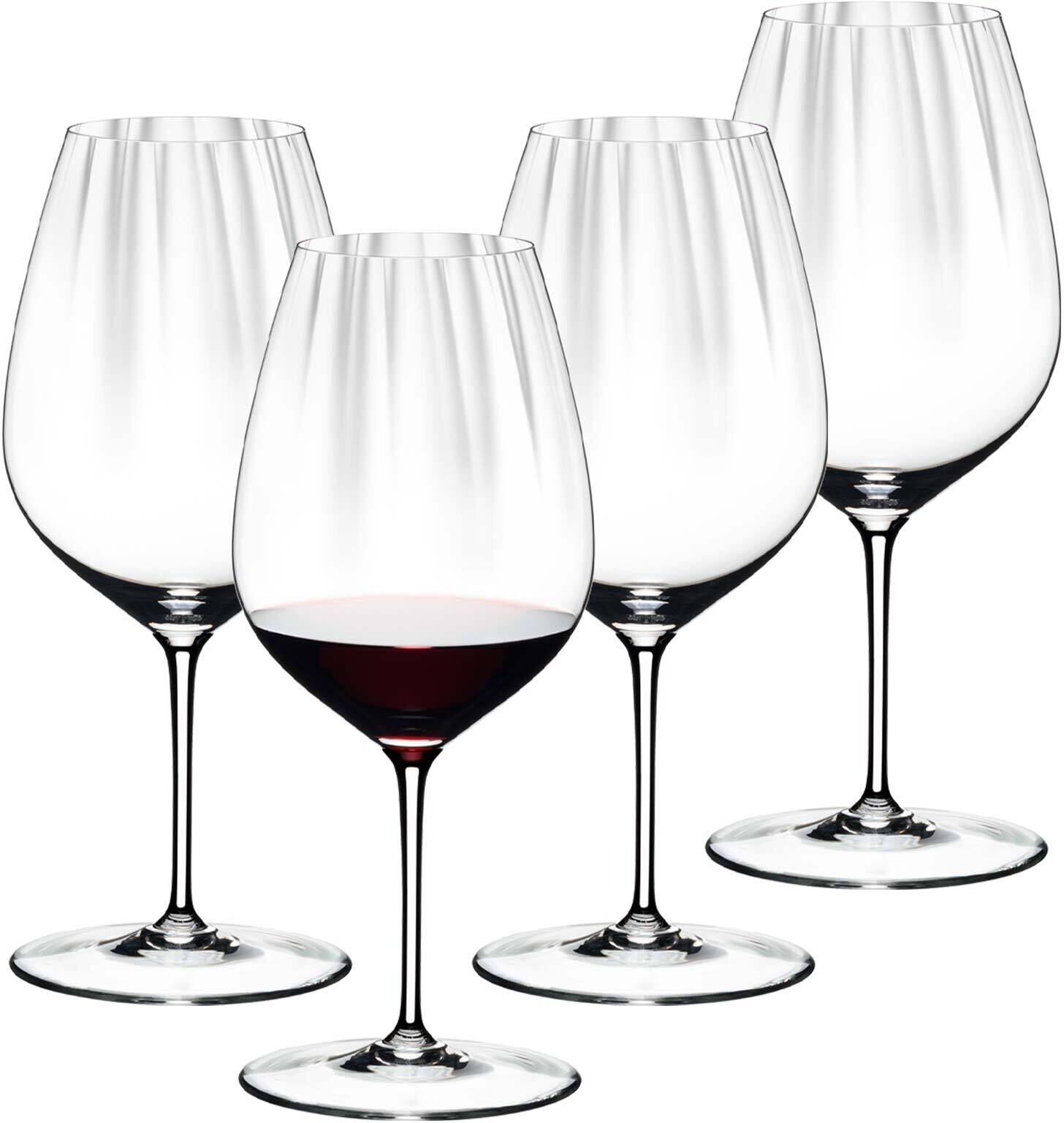 Rotweinglas "Cabernet / Merlotgläser Performance 834 ml 4er Set transparent", bunt (transparent), Glas, RIEDEL THE WINE GLASS COMPANY, Trinkgefäße, Rotweinglas