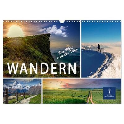 Wandern - die Welt erwartet Dich (Wandkalender 2027 DIN A3 quer), CALVENDO Monatskalender