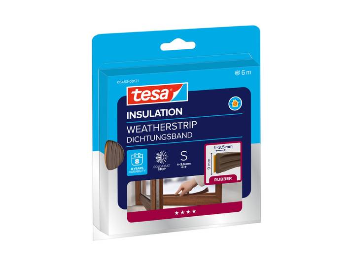 Tesa Tesamoll Gummidichtung E-Profil Braun 6 m
