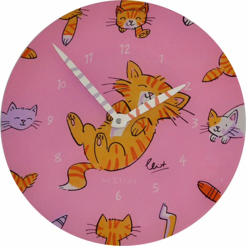 NeXtime Wandklok Tickle My Tummy model 8810 voor kinderen