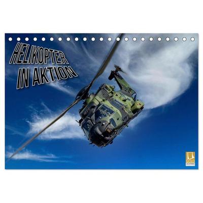 Helikopter in Aktion (Tischkalender 2027 DIN A5 quer), CALVENDO Monatskalender