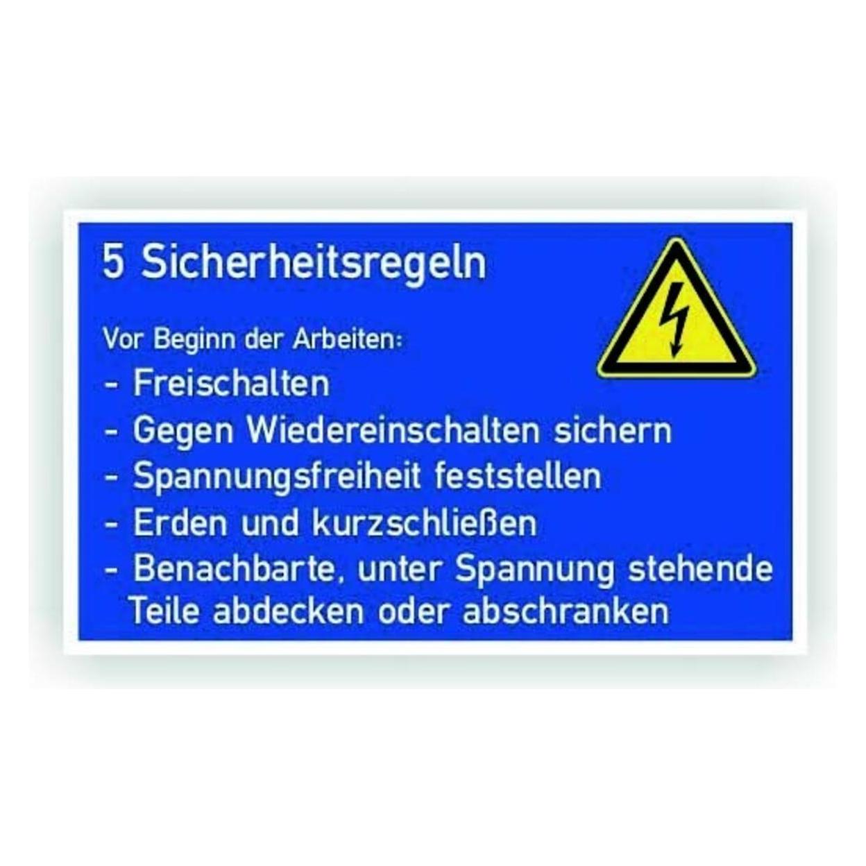 Cimco GS 5 Sicherheitsregeln, 1 Stück (182746)