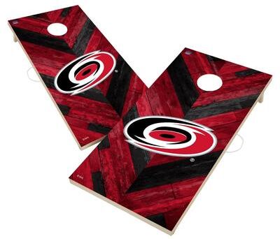 Skip's Garage Carolina Hurricanes NHL Cornhole Board Set