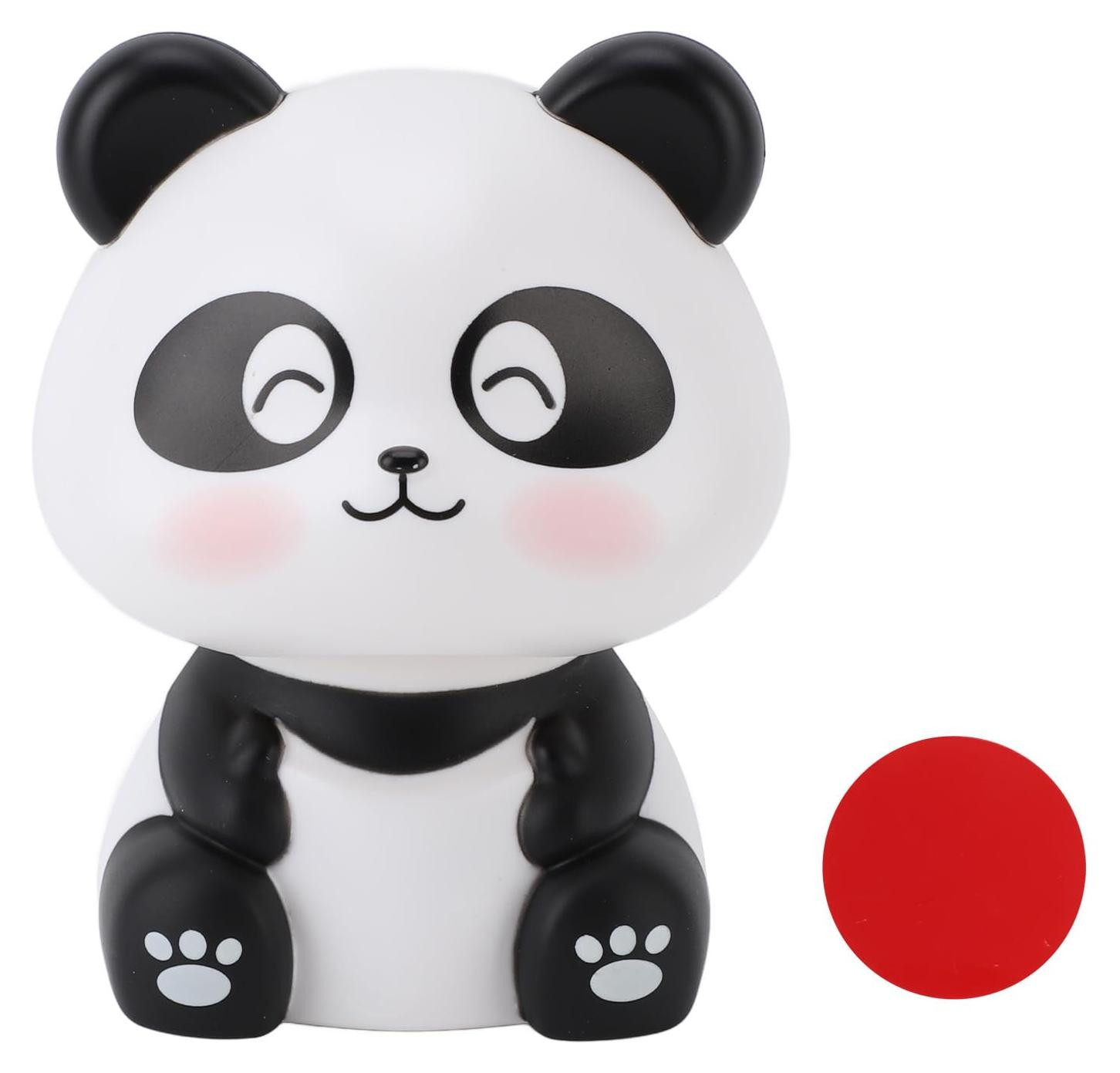 Selius Solar Nodding Panda Bobblehead Decoratief Auto Beeldje