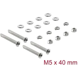 Delock Lüfterschrauben Set M5 x 40 mm 20-teilig