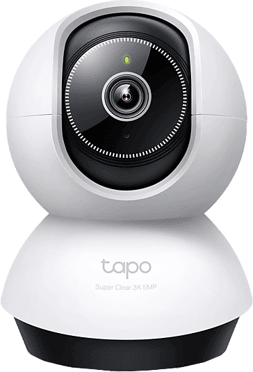 Cámara de vigilancia IP - TP-Link Tapo TC74, 360º, 3K 5MP, Rotatoria, Visión Nocturna, Detección IA Gratuita