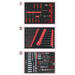 KS Tools 713.0215 Werkzeug-Satz Chrom-Vanadium Stahl 215 Teile