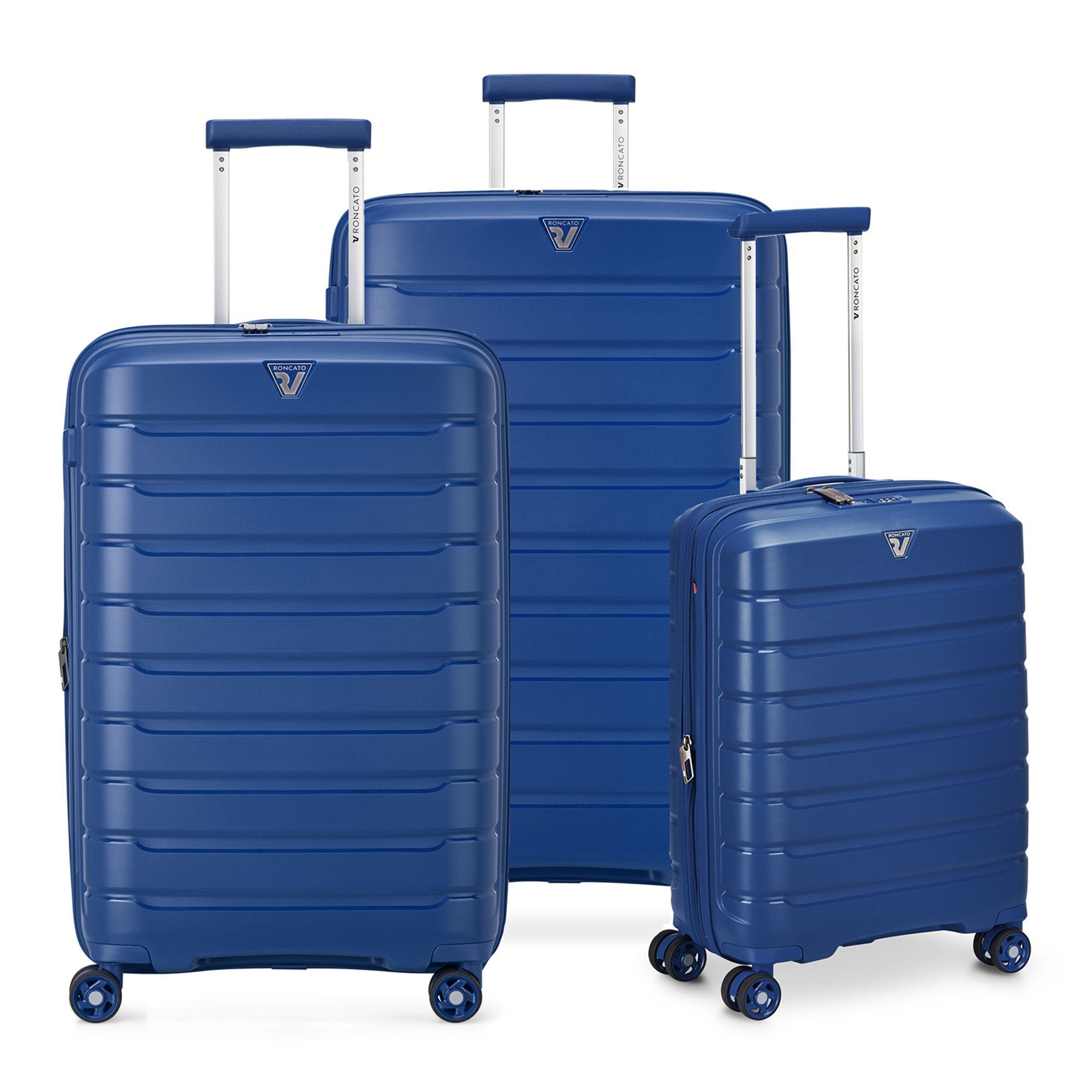 Roncato B-Flying Move 4 Rollen Kofferset 3-teilig mit Dehnfalte