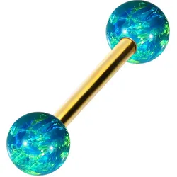 Chirurgenstahl Barbell SYNTHETISCHE OPALE