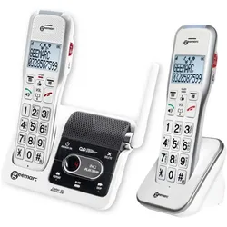Geemarc amplidect 595-2 U.L.E. duo, Telefon, Weiss