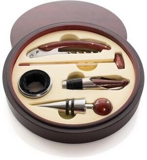 Coffret accessoires à vin personnalisé Baco bois