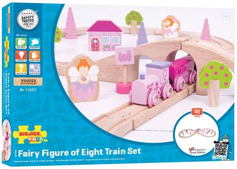 BigJigs Toys Coffret de train : Figure de huit Fée - BigJigsToys