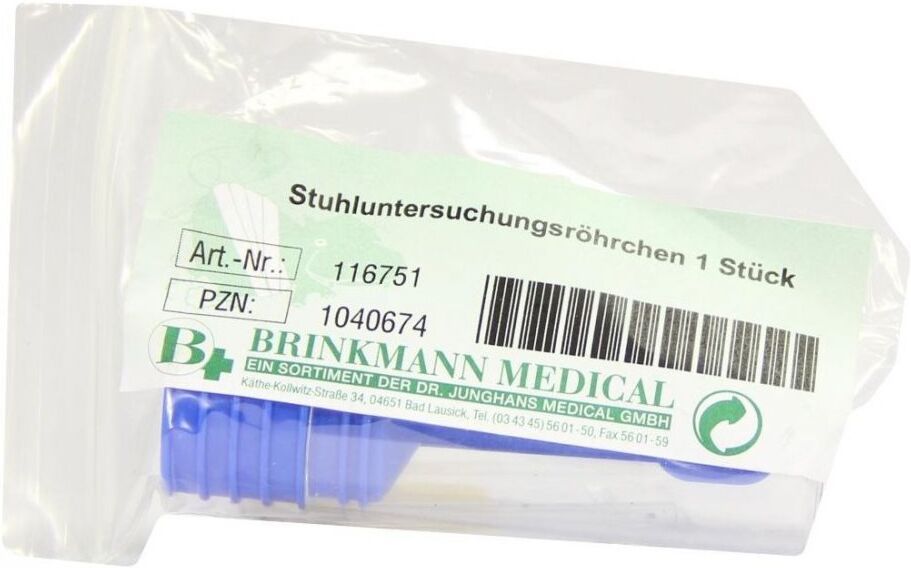 Brinkmann Stuhluntersuchungsröhrchen Kunststoff