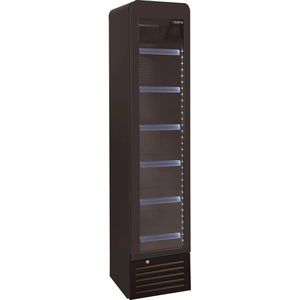 Saro Getränkekühlschrank DK 134 Pro Round, mit Glastür, eintürig, mit 6 Ablagen, 130 Liter, 40 x 179 cm