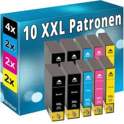Druckfuxx, Druckerpatrone, 10 Tinte Patronen für Epson 35XL Workforce WF4720DWF WF4725DWF 4730DTW