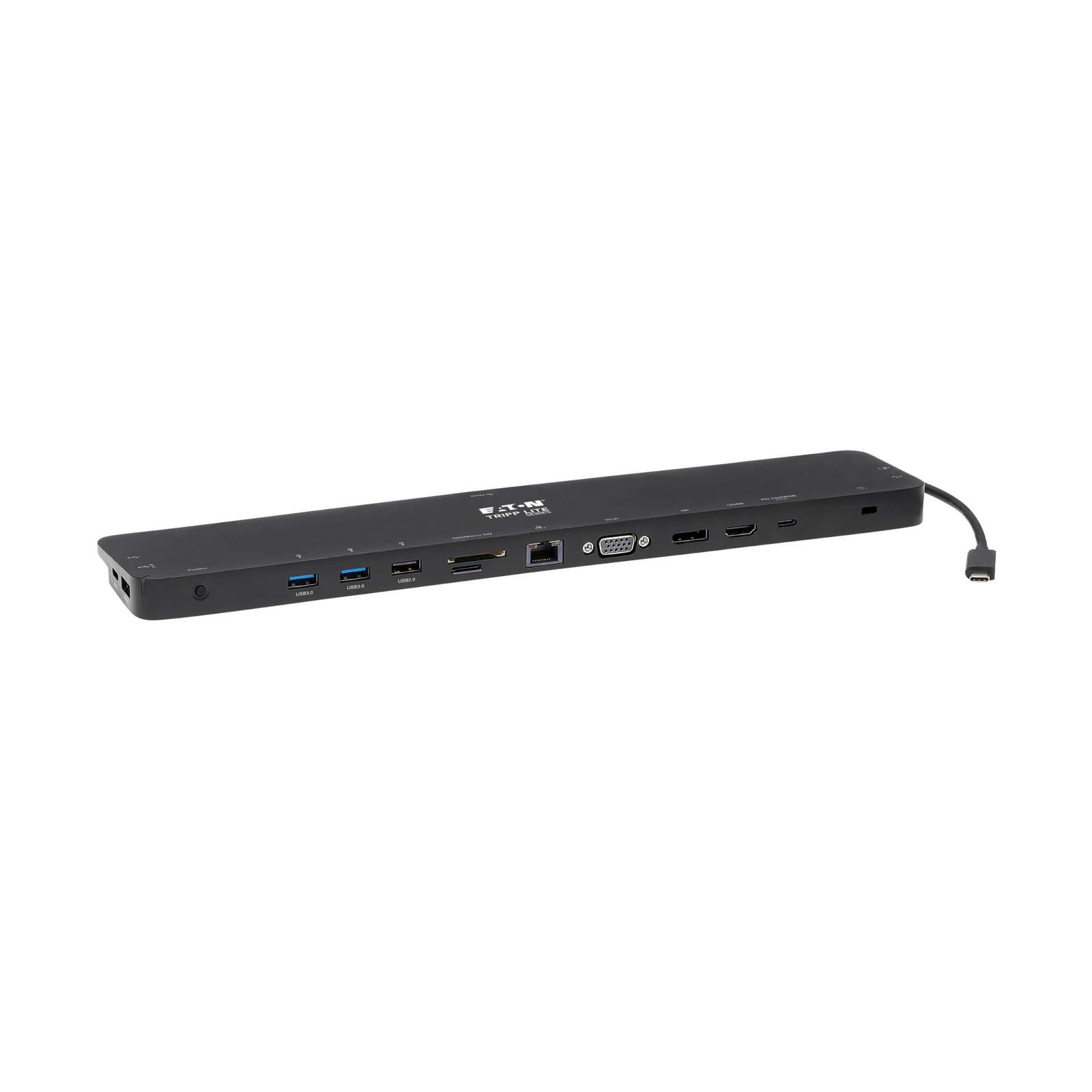 Eaton Tripp Lite Series USB Docking Station USB-C Triple Display 4K HDMI DP schwarz U442-DOCK7D-B